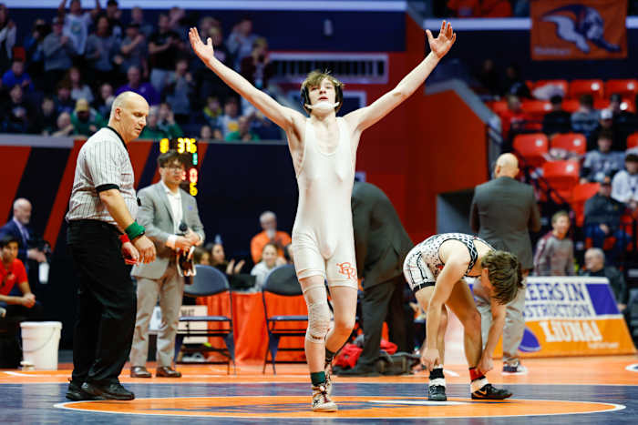 Illinois state wrestling championships February 18 2023 Nate Latsch 15414